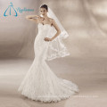 Custom Made Court Train Sleeveless Mermaid Train Wedding Dress